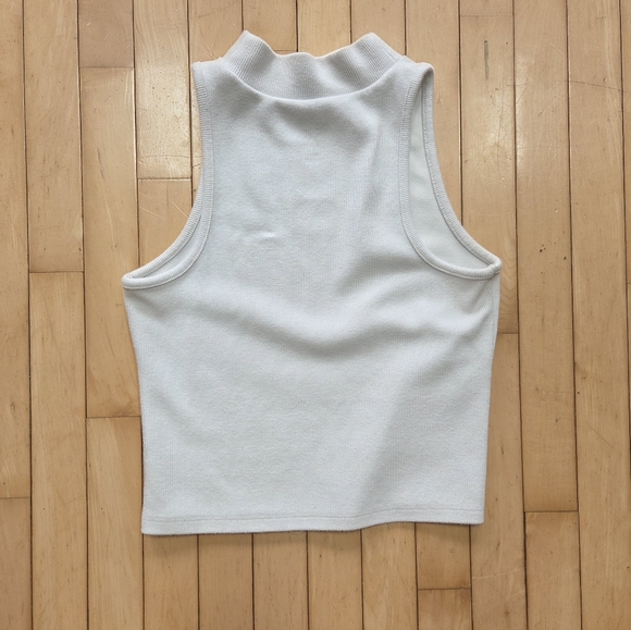 a new day White Mock Neck Tank Top - Picture 3 of 3